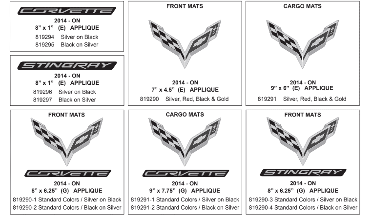 Corvette C7 logos