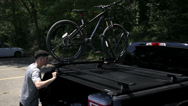 Gif showing the full functionality of Retrax PowertraxPRO XR tonneau cover
