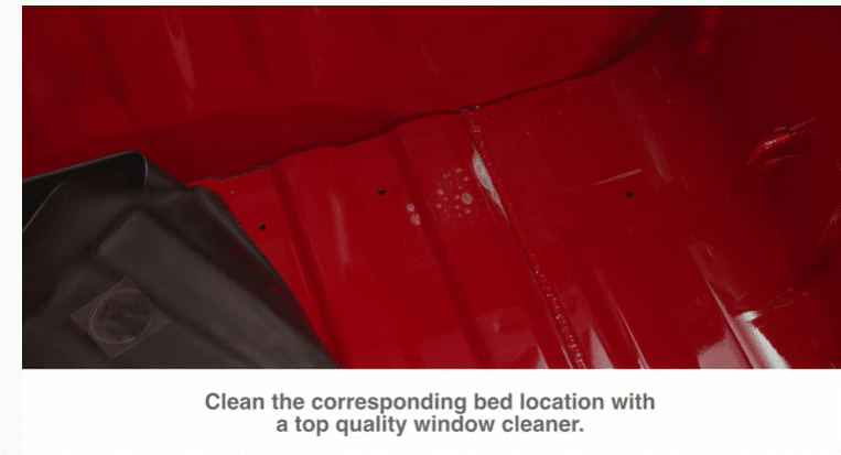 Image of a clean truck bed