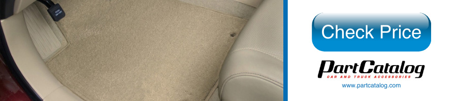 A carpet mat installed on a vehicle’s floor