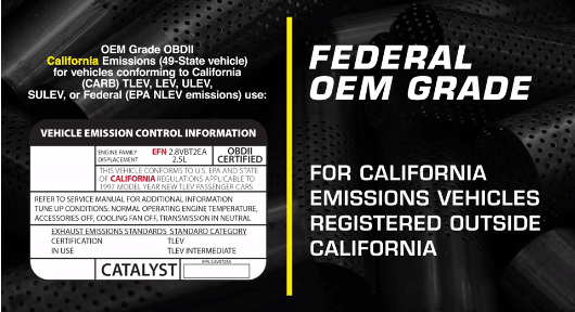 Federal OEM cats requirements
