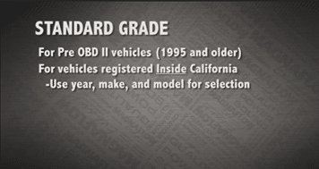 MagnaFlow standard grade- guide for vehicles registered inside California